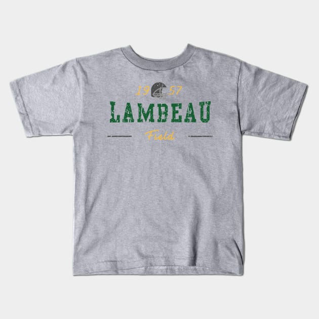 Lambeau Field Kids T-Shirt by HomePlateCreative